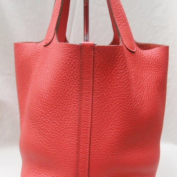 HERMES PICOTIN LOCK MM CLEMENCE PALLADIUM HW RETAIL $3,325 + tax-100% AUTHENTIC - Picture 10 of 16